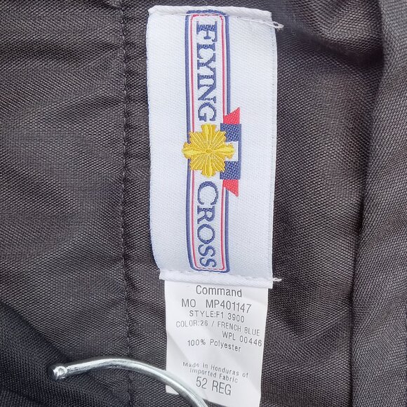 NWT Flying Cross Fechheimer Uniform Pants 52 French Blue Unhemmed Poly Garbadine - Picture 14 of 16